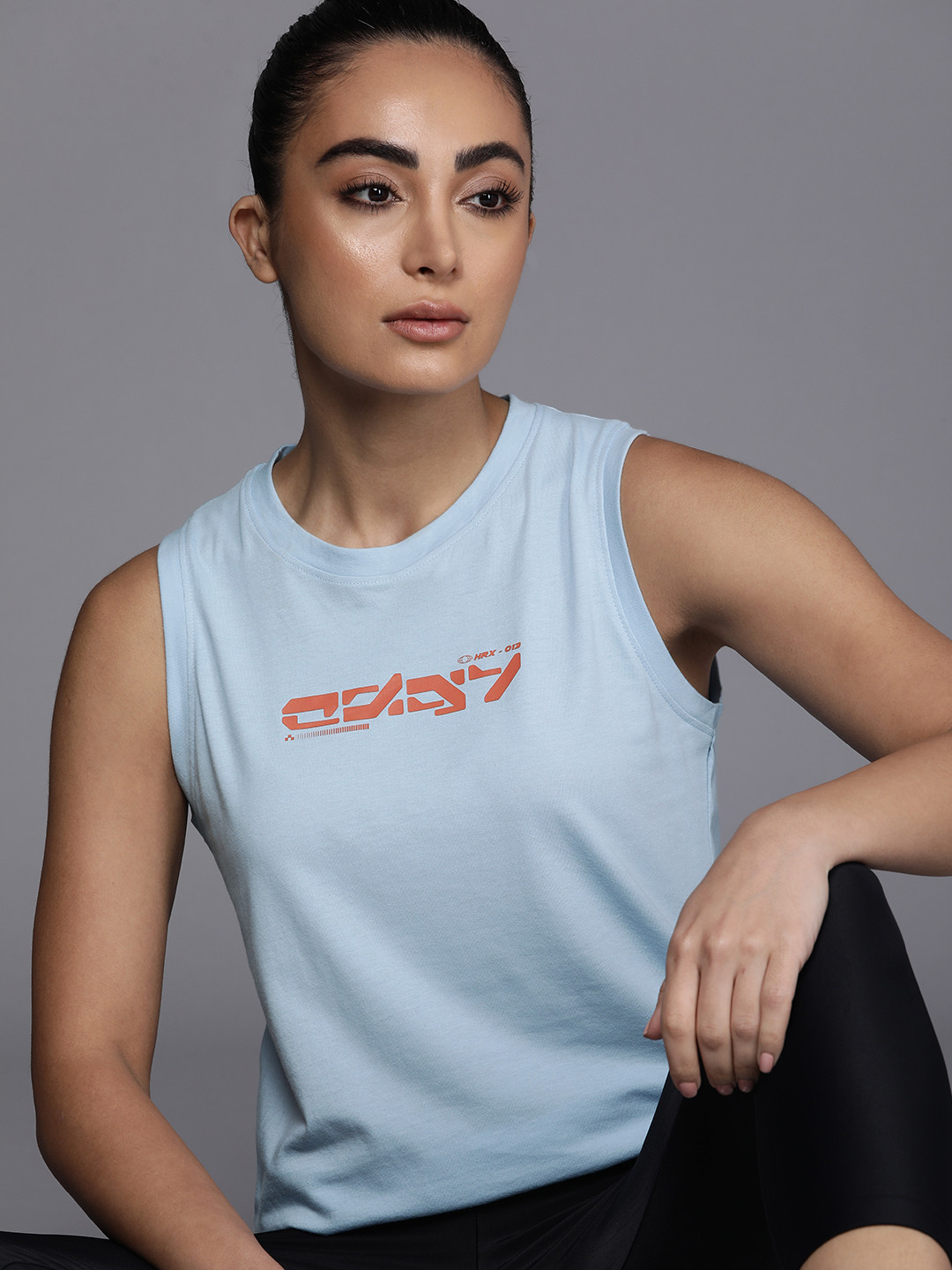 

HRX by Hrithik Roshan Women Typography Printed T-shirt, Blue