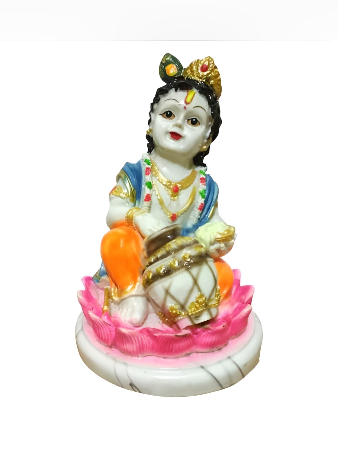 

Winsome Collection White & Orange Religious Idol Showpiece