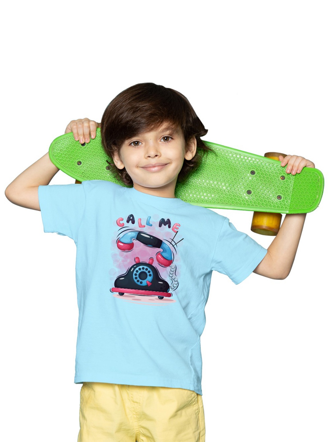 

BRATMA Boys Graphic Printed Cotton T-shirt, Blue