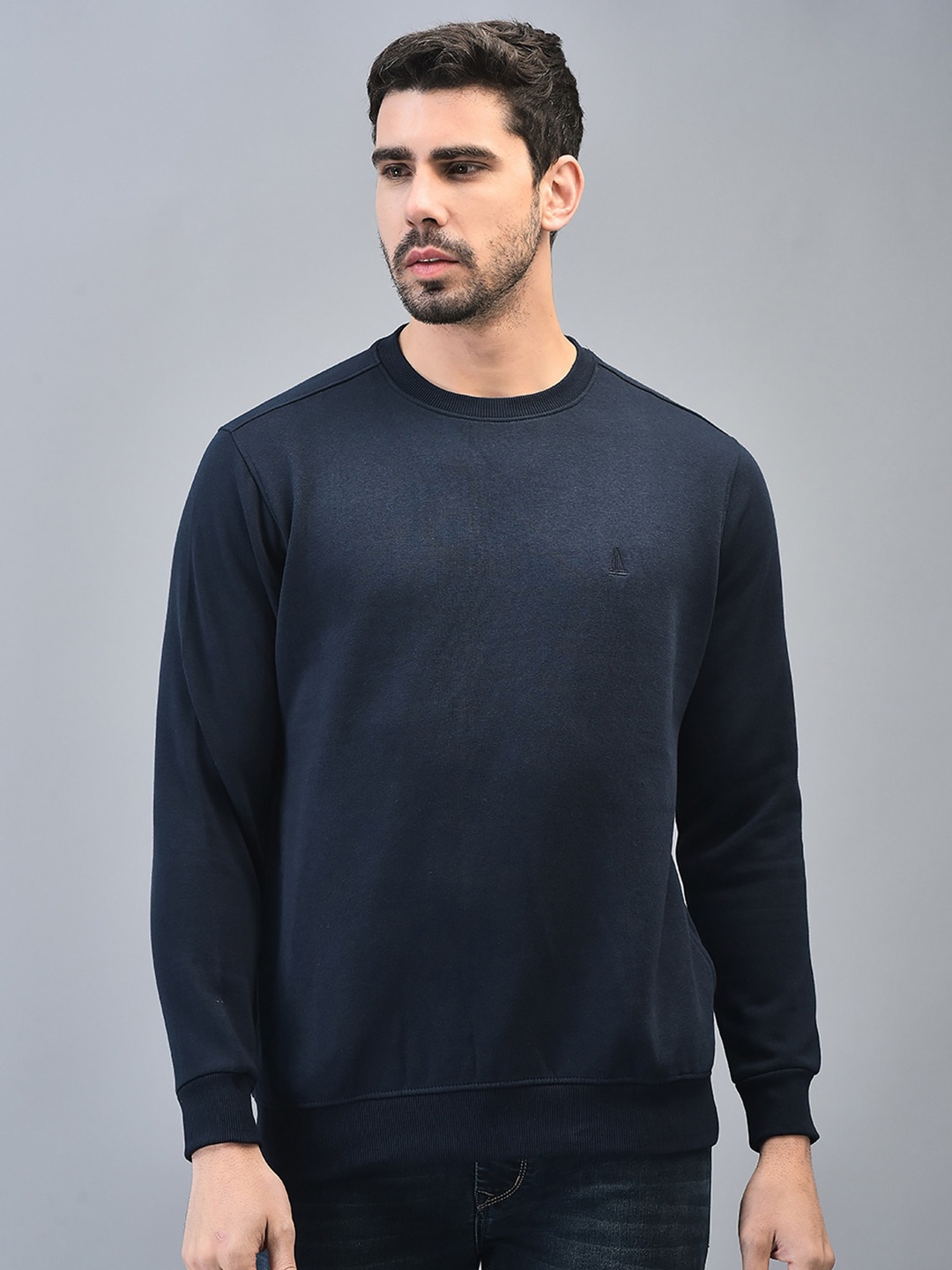 

CANOE Round Neck Pullover Sweatshirt, Navy blue