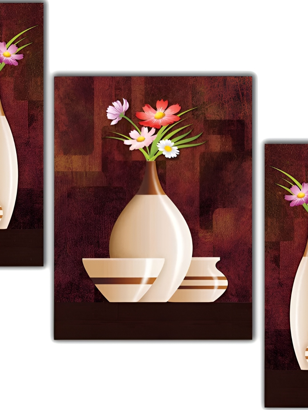 

WALLMAX Beige & Brown Wooden Painting Wall Art