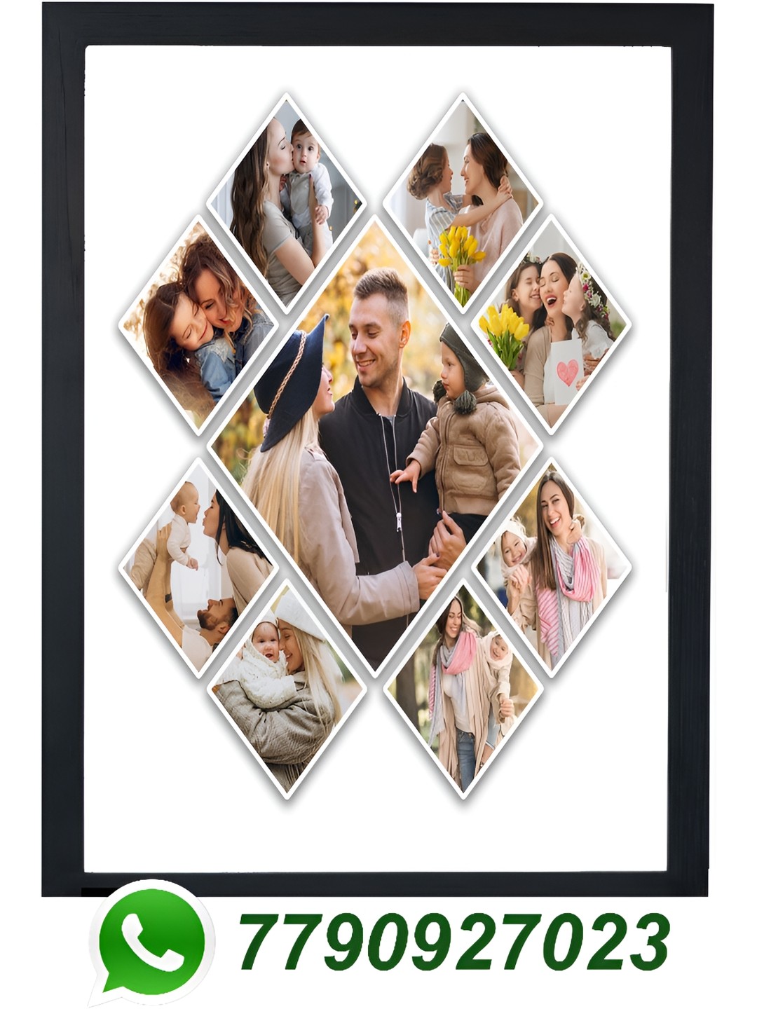 

WALLMAX Black & White Rectangular Wall Photo Frame
