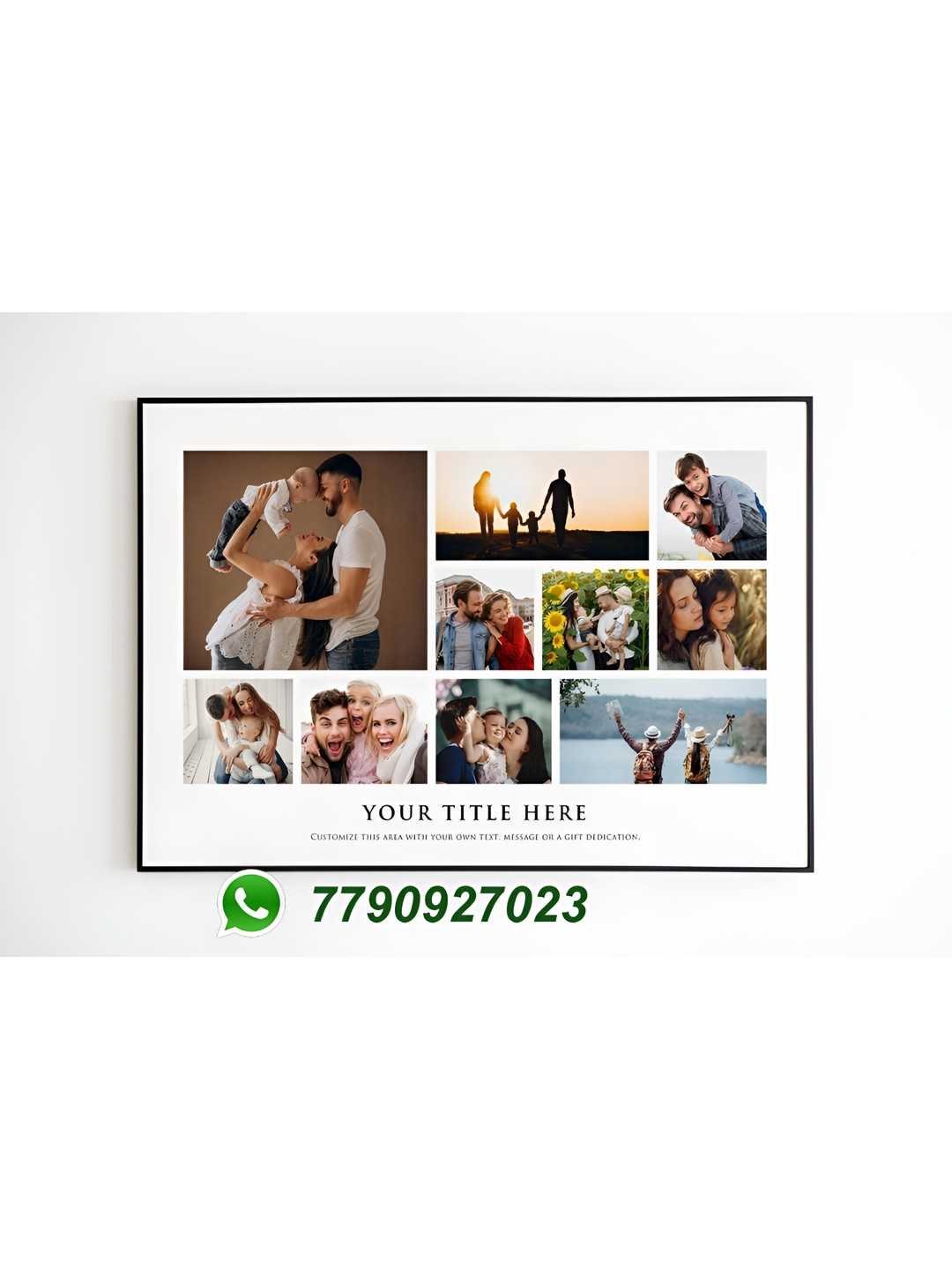 

WALLMAX Black & White Self Design Rectangle Wall Photo Frame