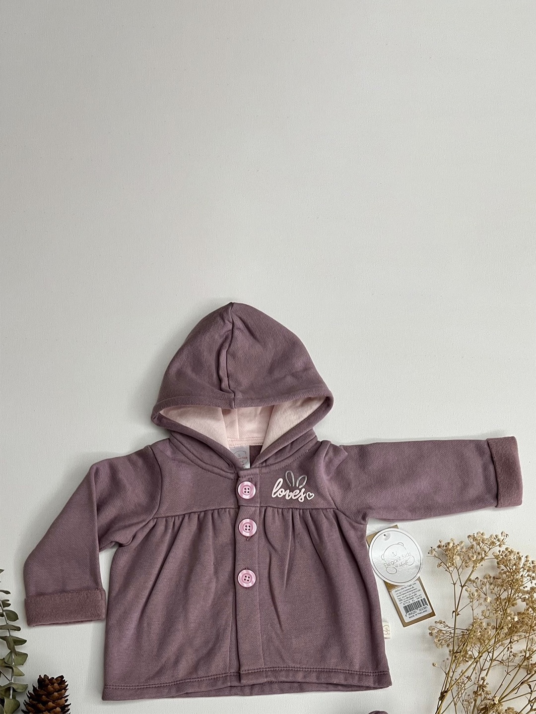 

BAESD Infant Girls Windcheater Hooded Bomber Jacket, Mauve