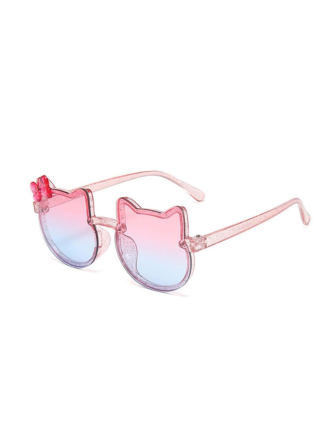 

SYGA Kids Cat Shaped Sunglasses Goggles-Colourful-TransBlue&GrdientPink, Pink