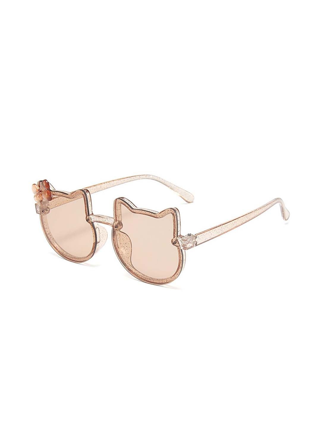 

SYGA Kids Cat Shaped Sunglasses With UV Protected Lens Goggles-Colourful-Tea, Transparent