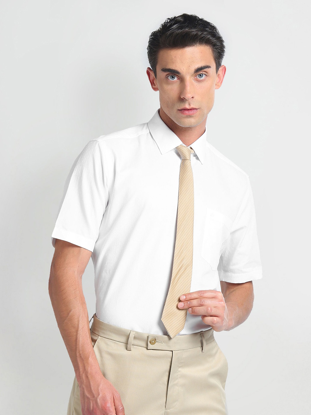 

Arrow Opaque Formal Cotton Shirt, White