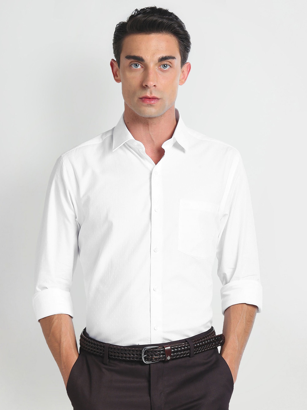 

Arrow Opaque Cotton Formal Shirt, White