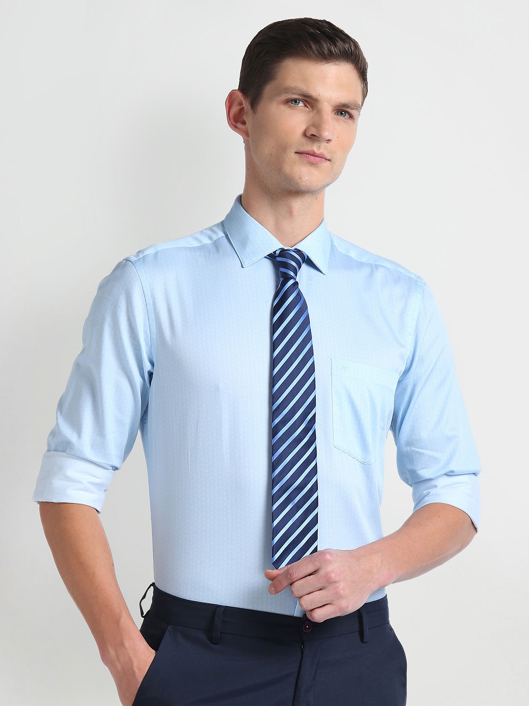 

Arrow Opaque Cotton Formal Shirt, Blue