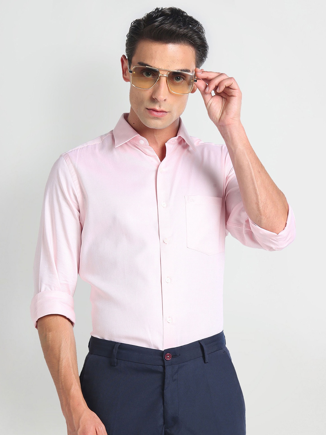 

Arrow Opaque Cotton Formal Shirt, Pink
