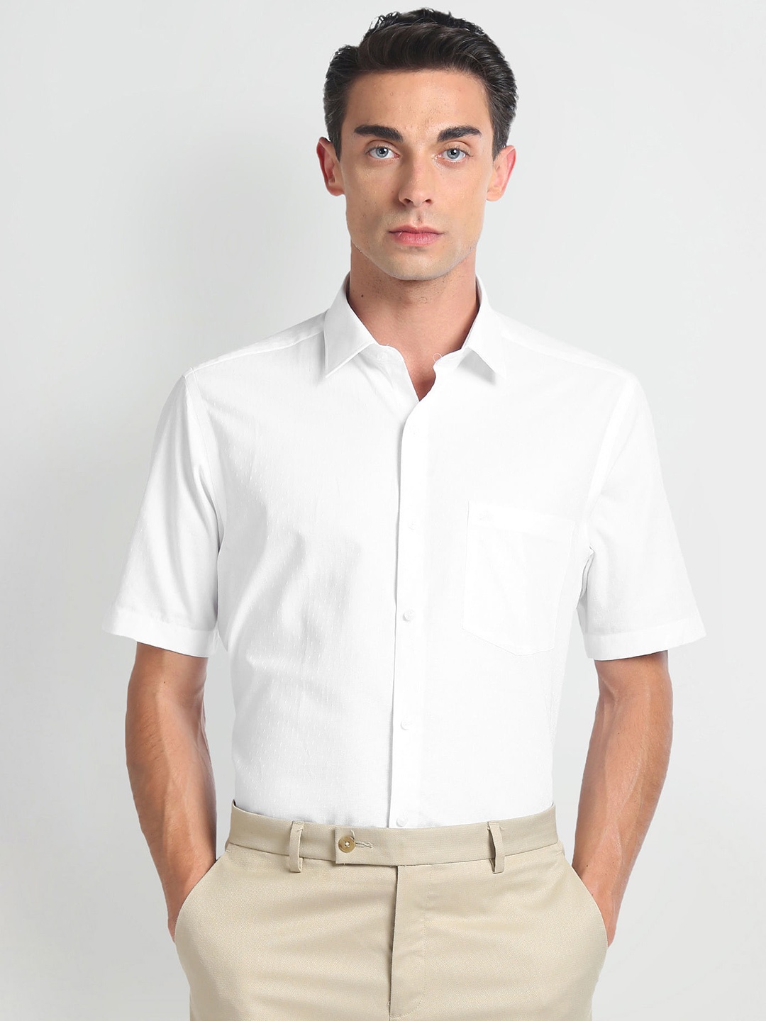 

Arrow Opaque Cotton Formal Shirt, White