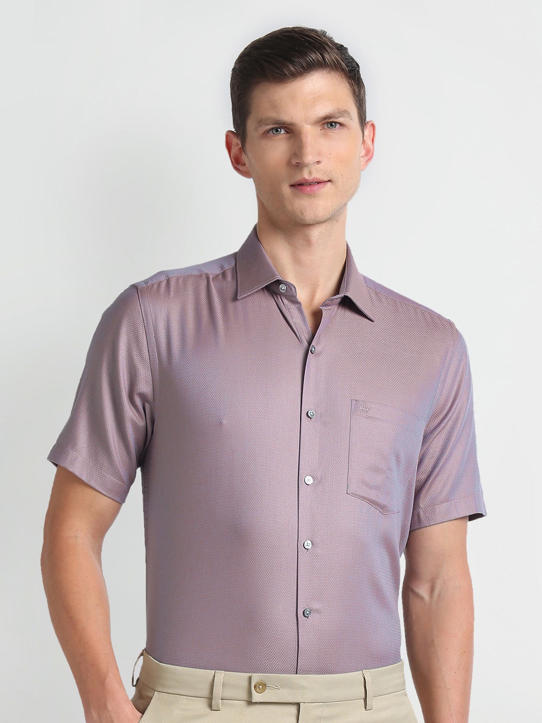 

Arrow Opaque Cotton Formal Shirt, Purple