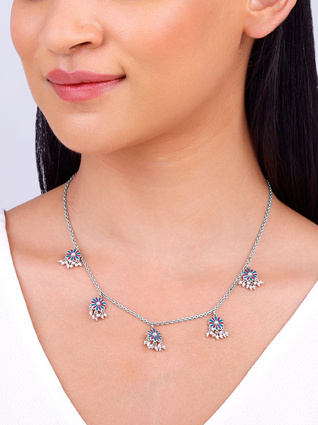 

GIVA 925 Silver Oxidised Necklace