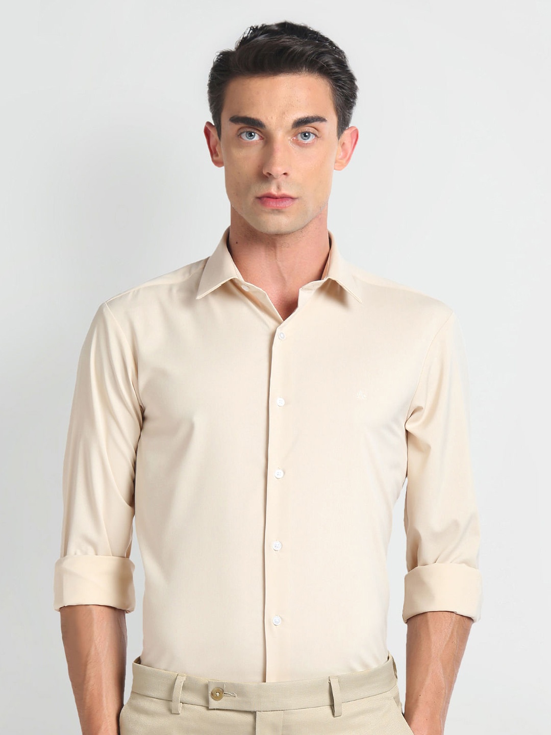 

Arrow New York Slim Fit Spread Collar Formal Shirt, White
