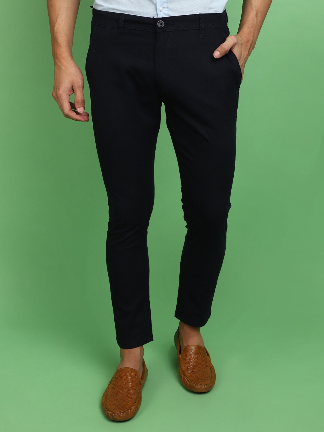 

V-Mart Men Casual Trousers, Navy blue