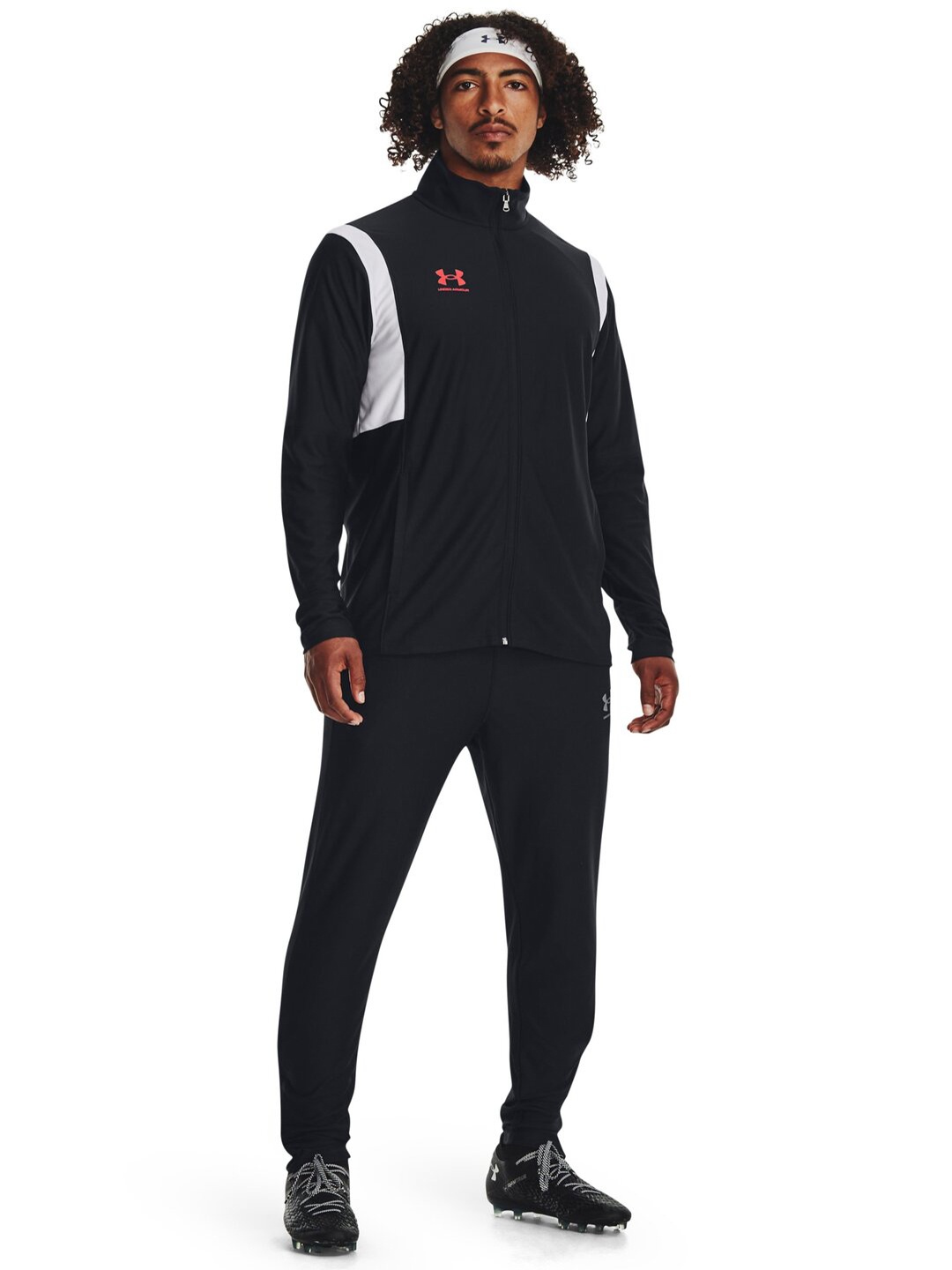 

UNDER ARMOUR Challenger Mock Collar Mid-Rise Tracksuits, Black