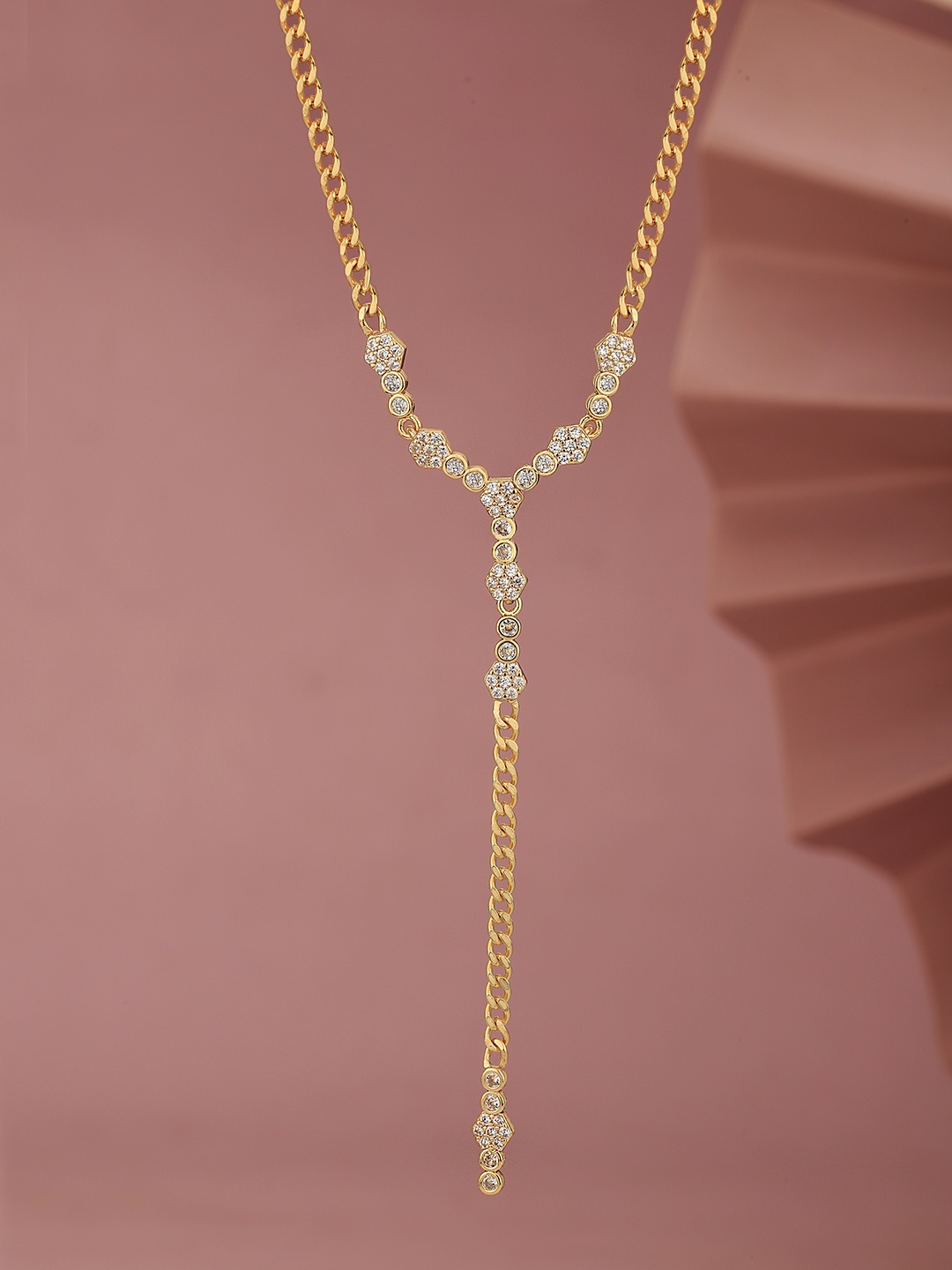 

Carlton London Premium Gold-Plated CZ Necklace