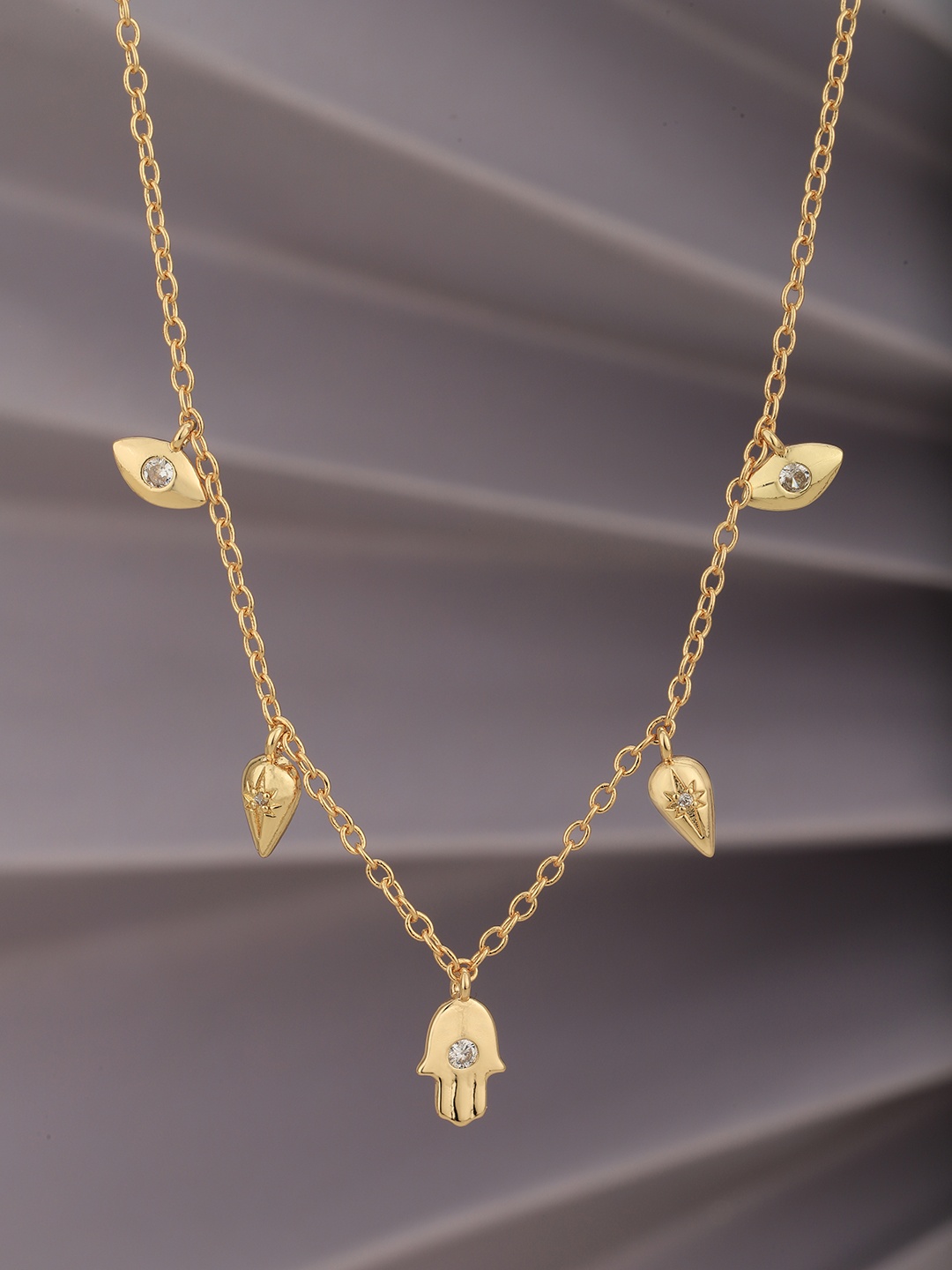 

Carlton London Gold-Plated CZ Necklace