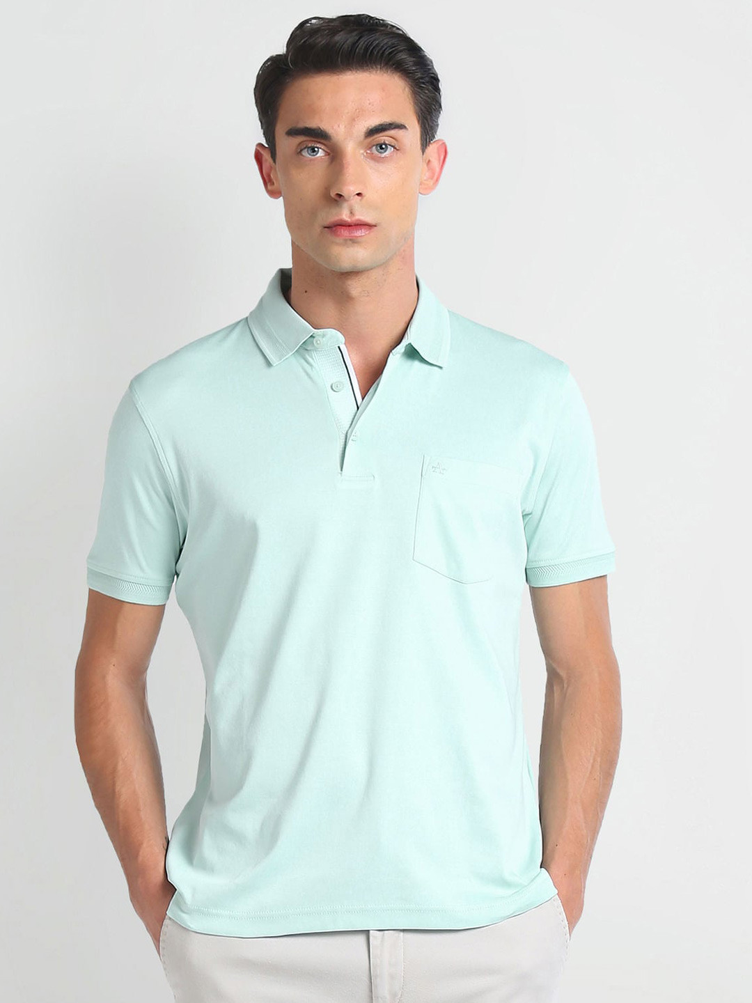 

Arrow Polo Collar Casual T-shirt, Blue