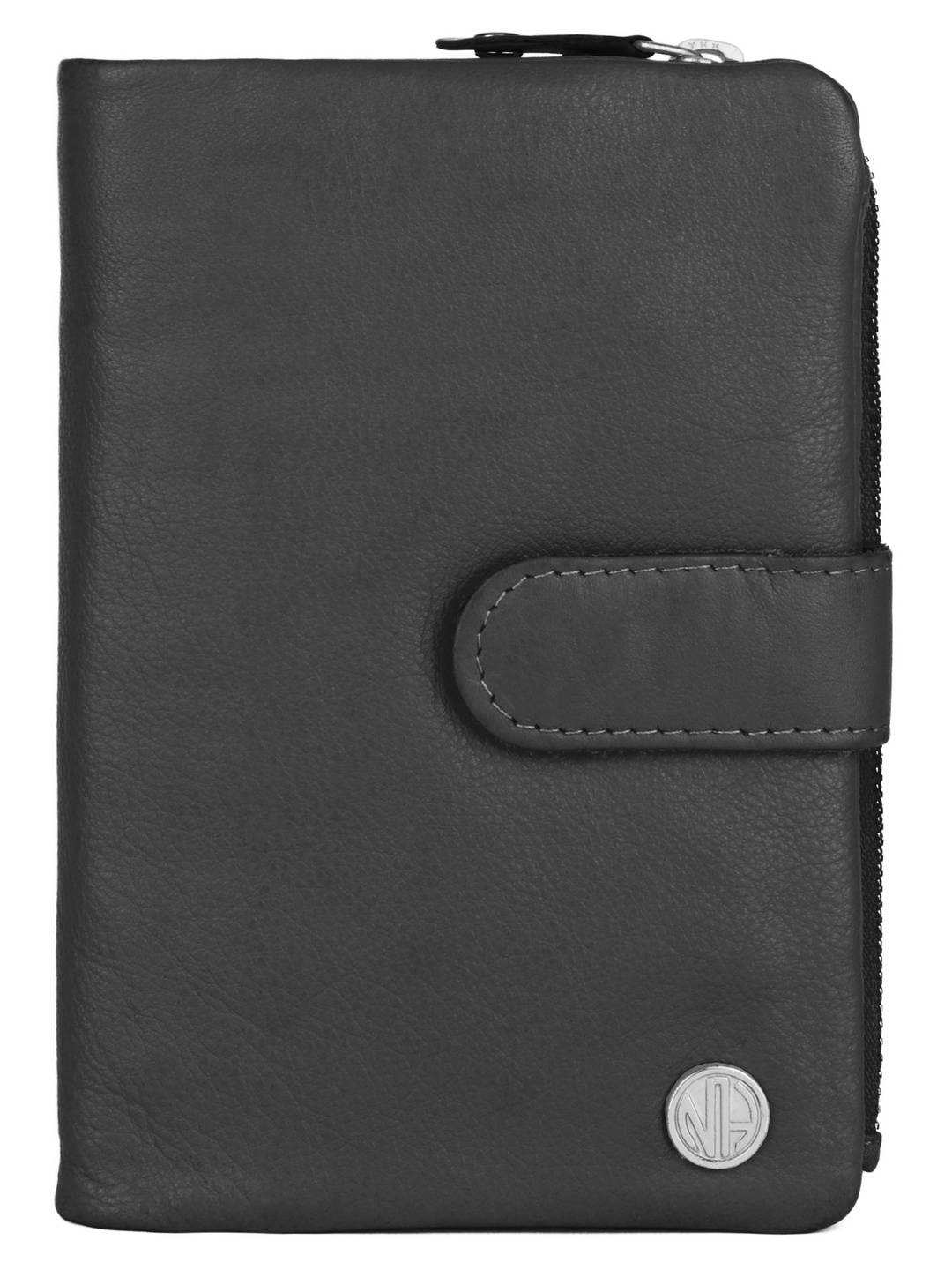 

NAPA HIDE Women Leather Two Fold Wallet, Black