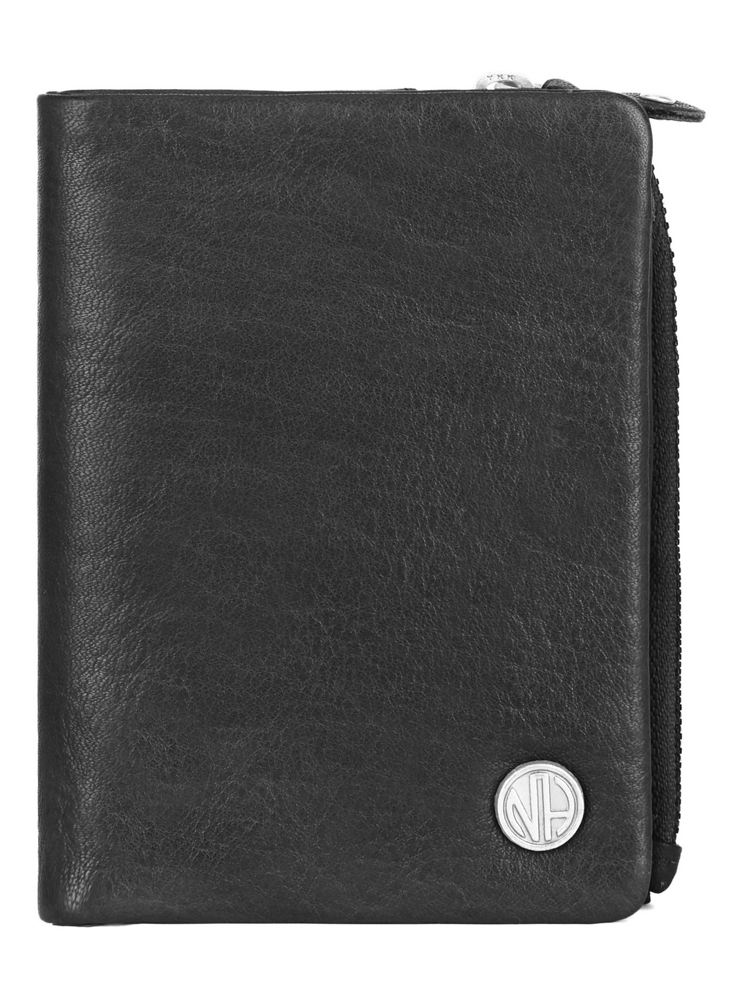 

NAPA HIDE Women Leather Zip Around Wallet, Black
