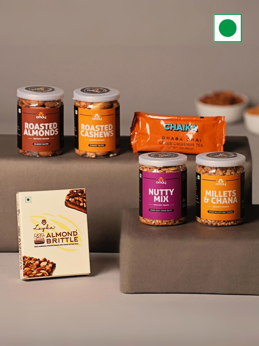 

Omay Foods Health-full Treats Gift Box, Black