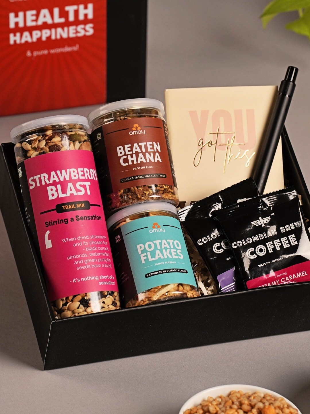 

Omay Foods Set Of 7 Superb Delights Gift Set, Black