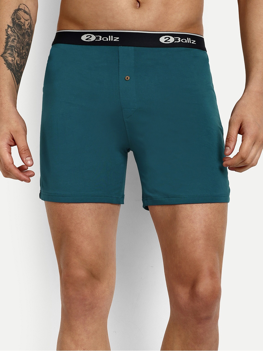 

2BALLZ Mid Rise Anti-Bacterial Trunk OD-P1-2BX, Sea green