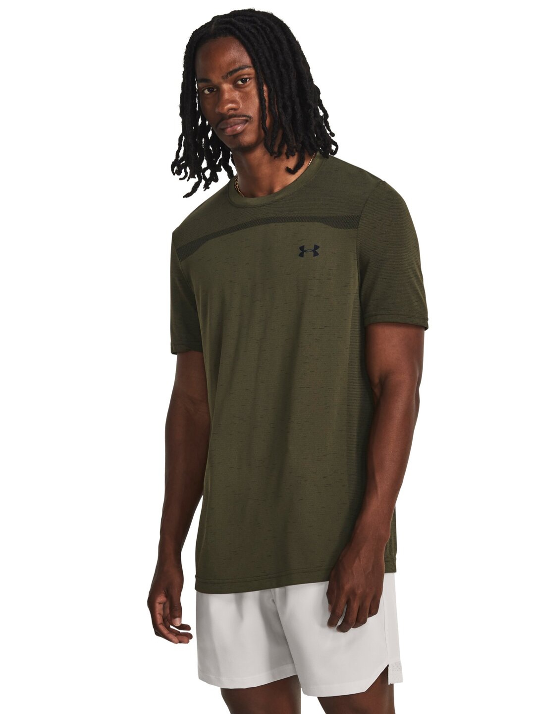 

UNDER ARMOUR Seamless Short Sleeves Round Neck T-Shirt, Green