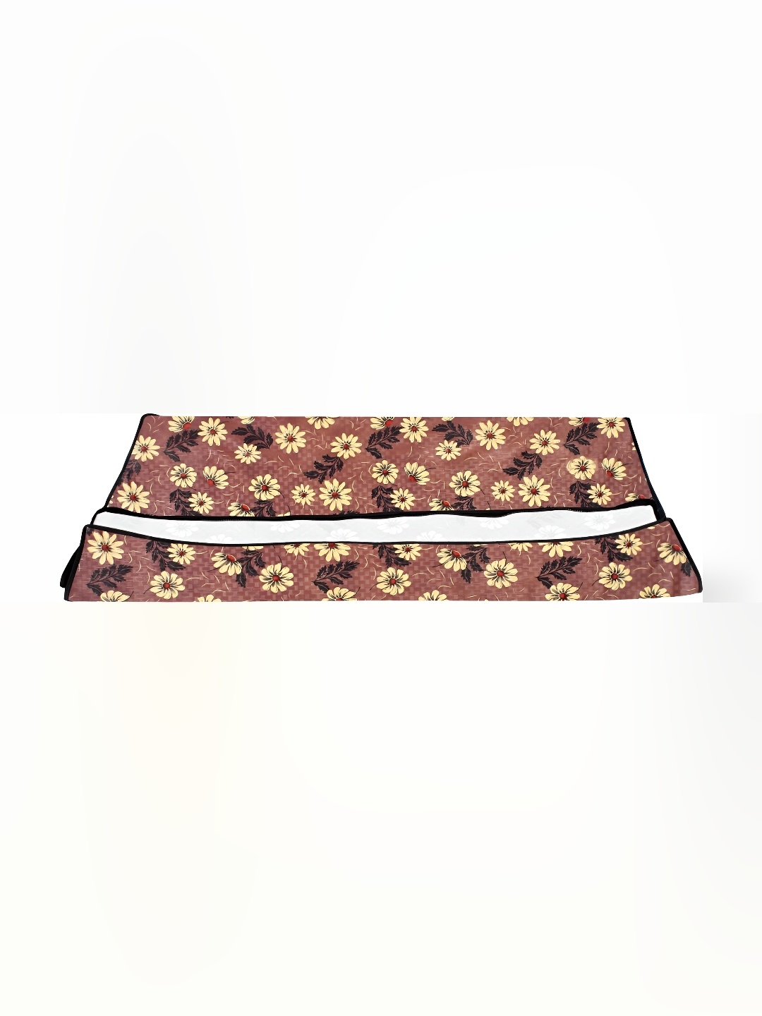 

Stylista Brown & Yellow Floral Rectangular Bed Server Mat with Zipper