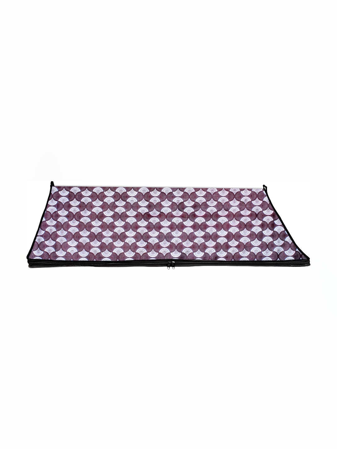 

Stylista Burgundy & White Geometric Bed Server Mat with Zipper