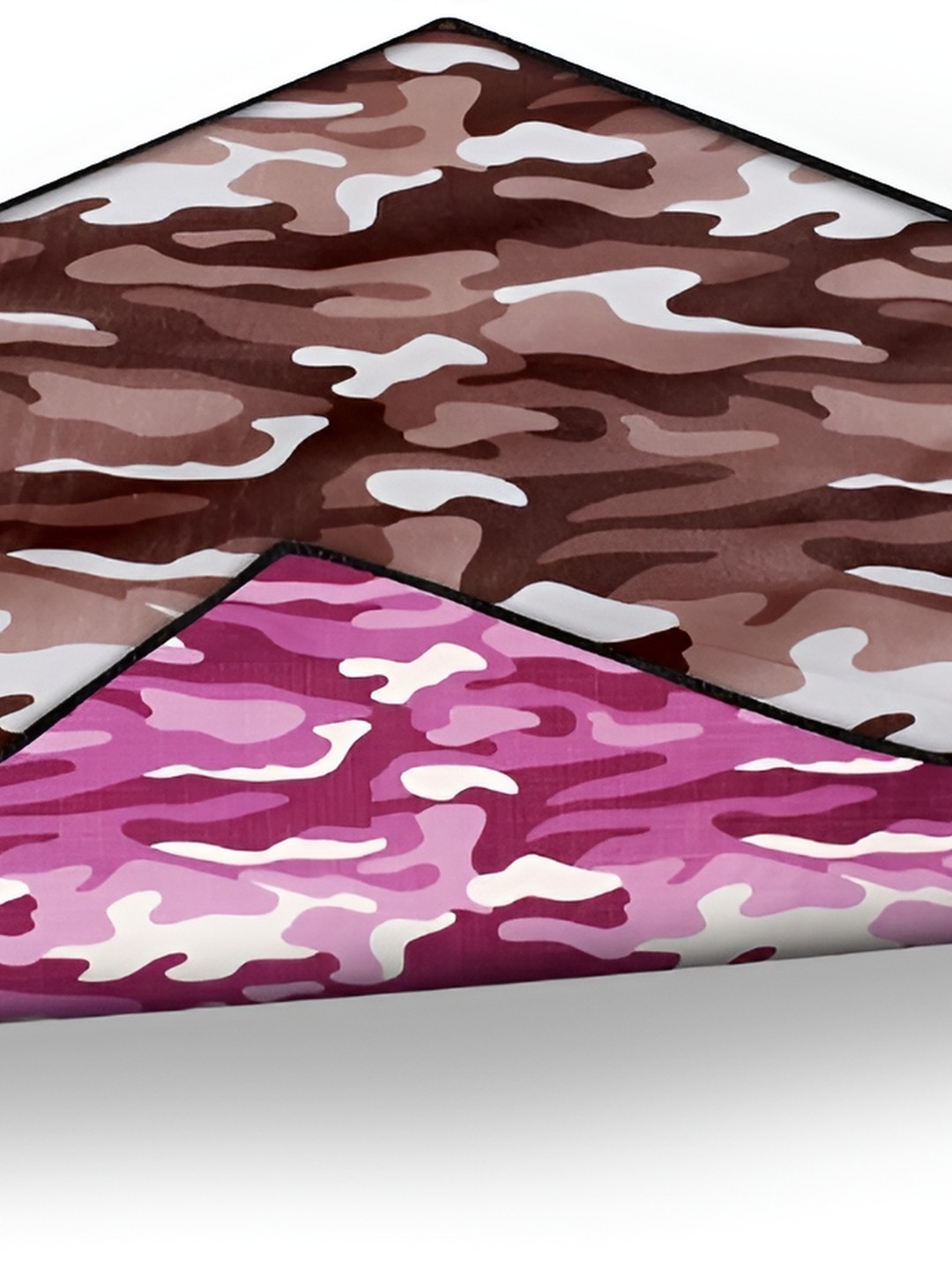 

Stylista Pink & Brown Camouflage Printed Waterproof Rectangular Reversible Bed Server Mat