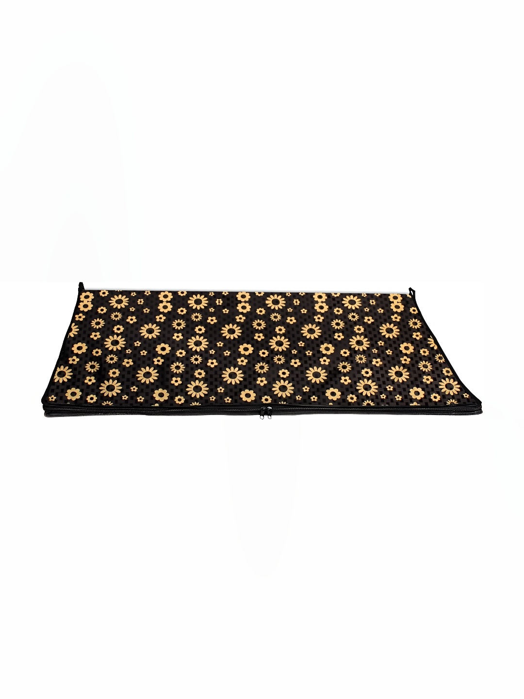 

Stylista Black & Yellow Floral Rectangle Bed Server Mat with Zipper
