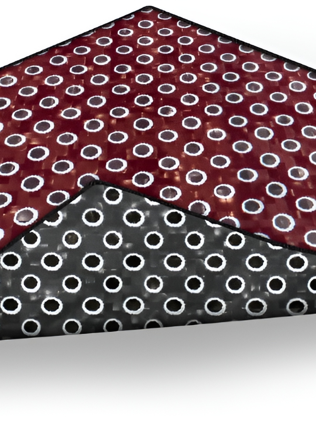 

Stylista Grey & Maroon Dot Printed Geometric Reversible Table Placemats