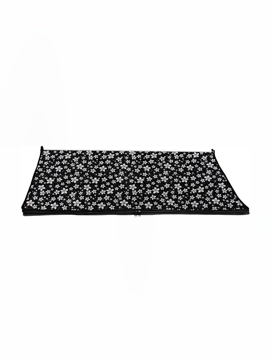 

Stylista Black & White Floral Printed Rectangle Zipper Floor Mat