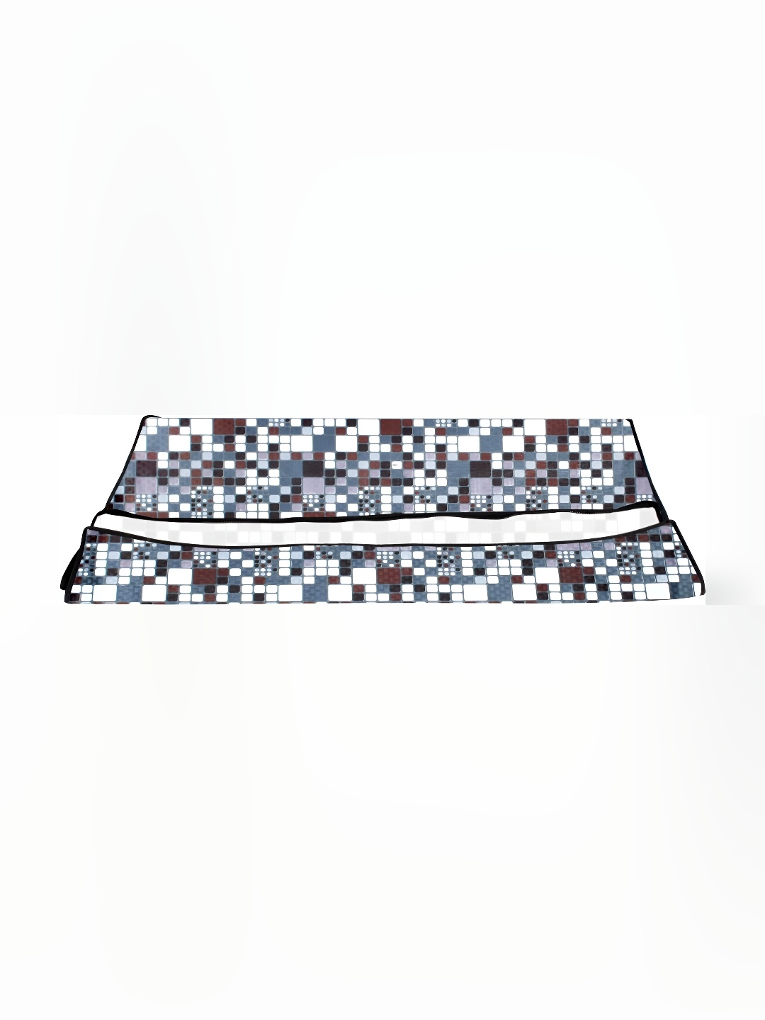 

Stylista Grey & White Geometric Printed Rectangle Zipper Floor Mat