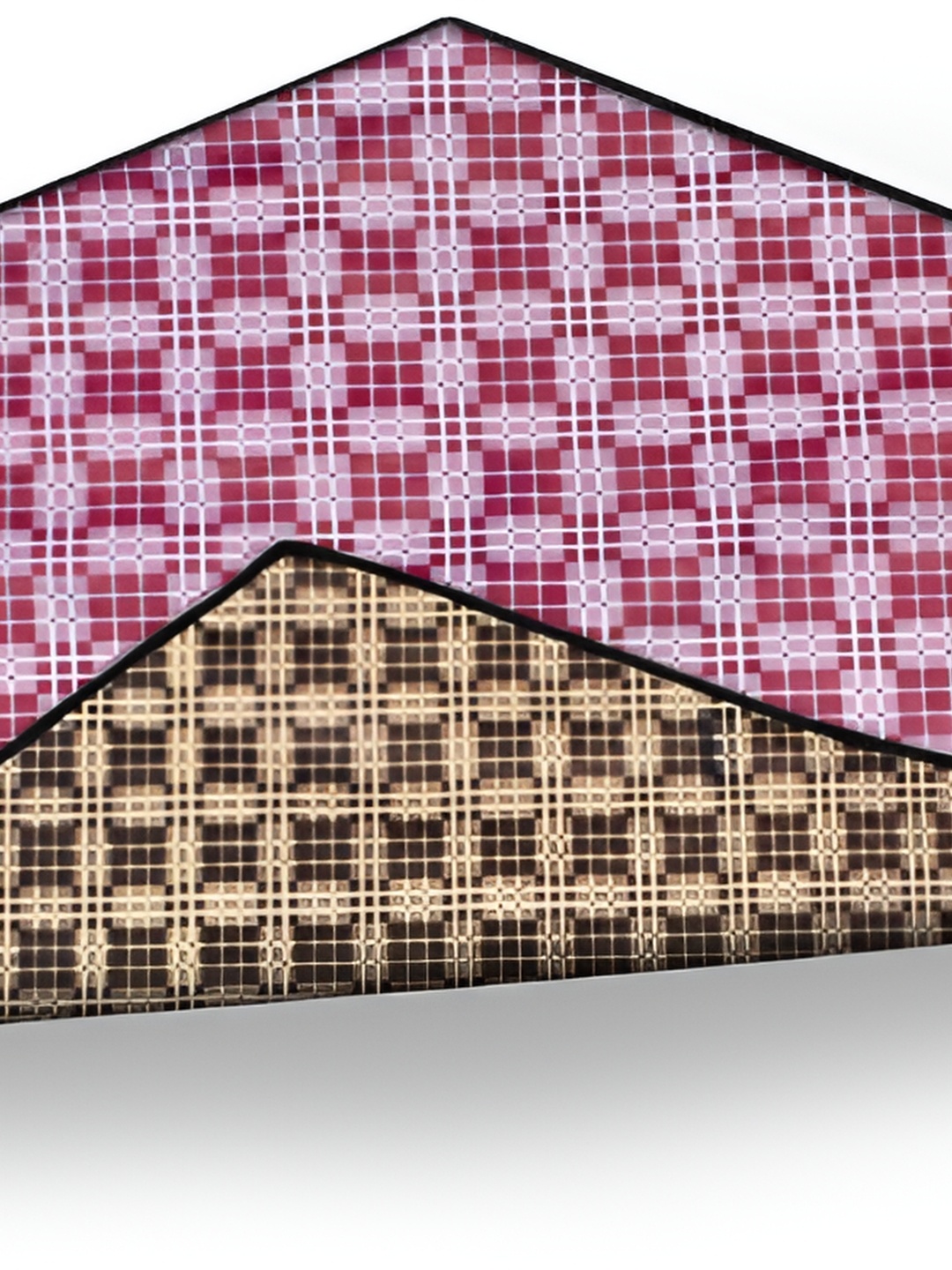 

Stylista Pink & Brown Geometric Printed Rectangular Reversible Table Placemat