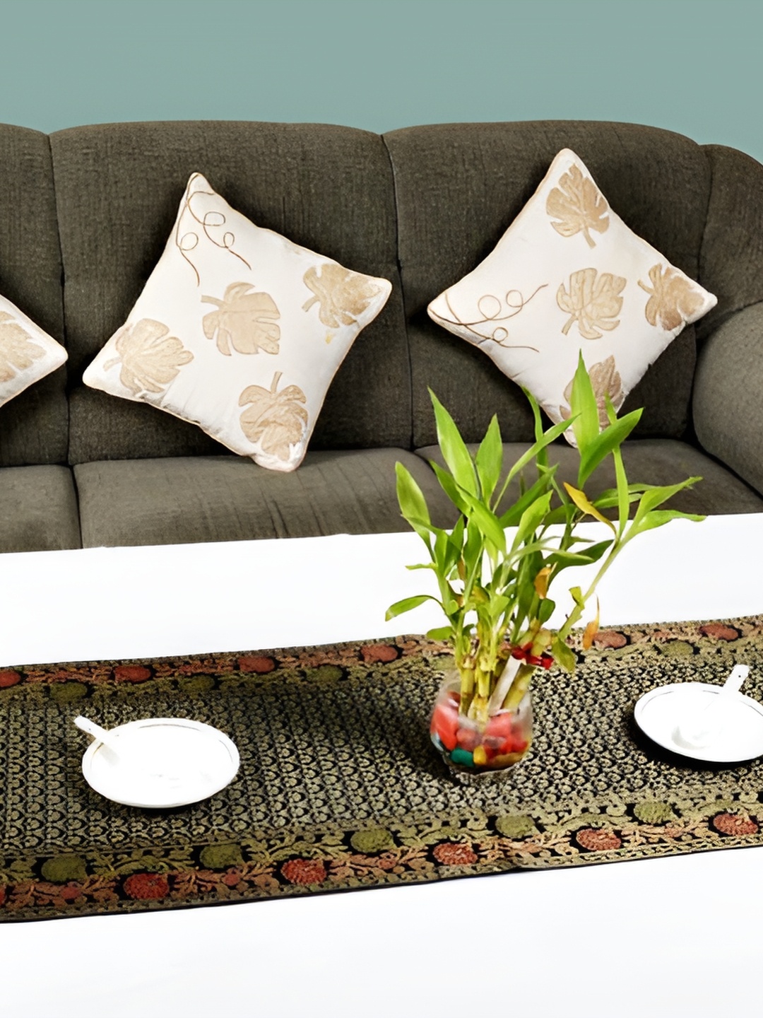 

Lal Haveli Black Ethnic Motifs Table Runner