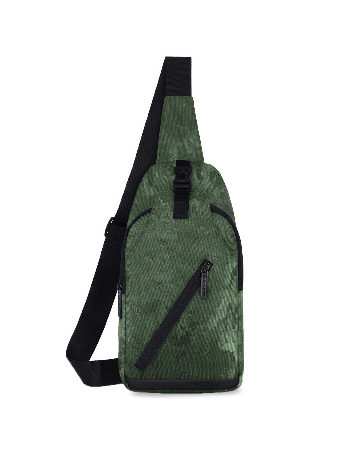 

WildHorn Unisex Self Design Waist Bag, Green