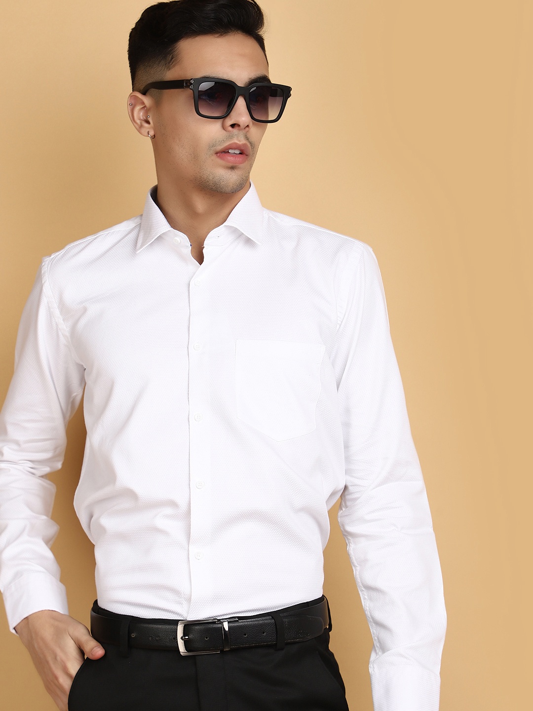 

J White by Vmart Spread Collar Cotton Formal Shirt