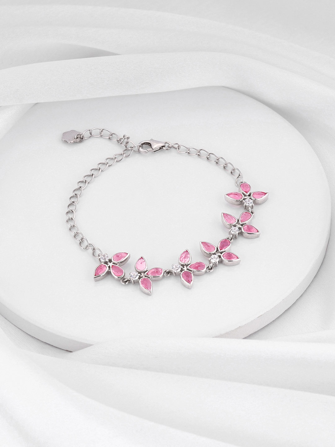 

GIVA 925 Sterling Silver Rhodium-Plated Charm Bracelet