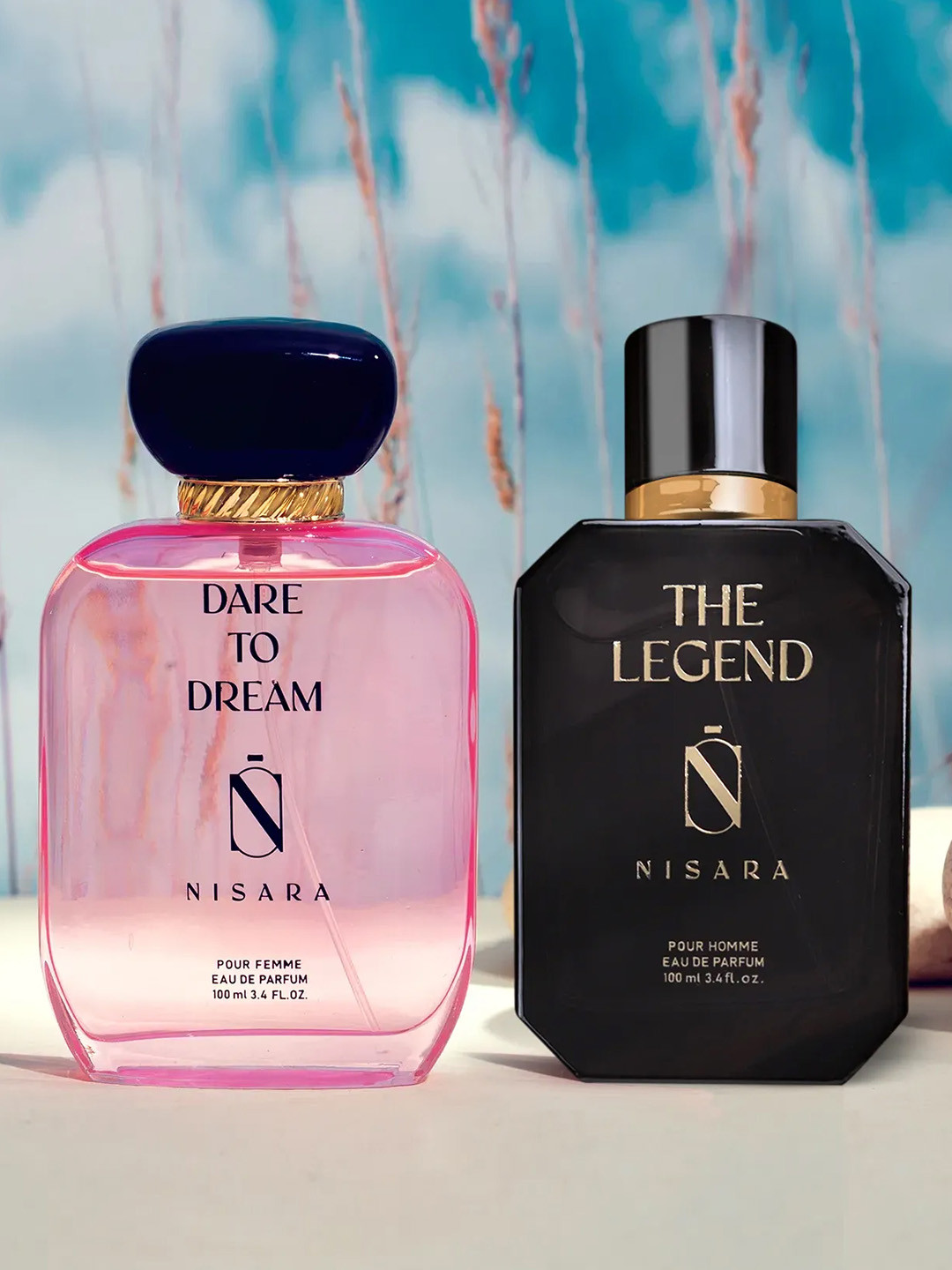 

NISARA Dare To Dream & The Legend 2-Pcs Long Lasting Eau De Parfum - 100ml Each, Na