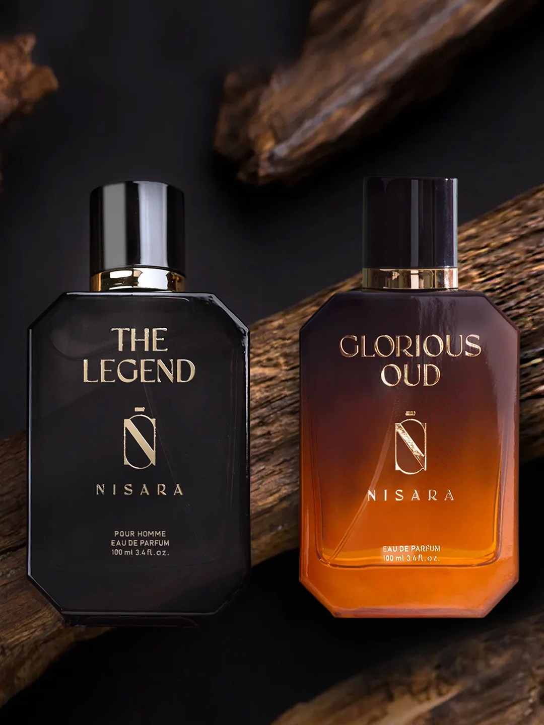 

NISARA Glorious Oud & The Legend Long Lasting Eau De Parfum - 100ml Each, Na