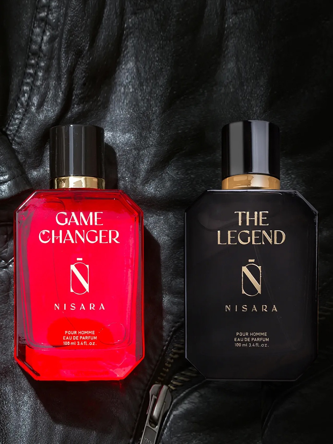

NISARA Set Of 2 Game Changer & The Legend Long Lasting Eau De Parfum - 100ml Each, Red