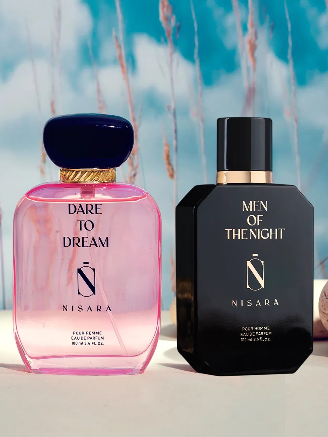 

NISARA Dare To Dream & Men Of The Night Set of 2 Long Lasting EDP - 100 ml each, Na