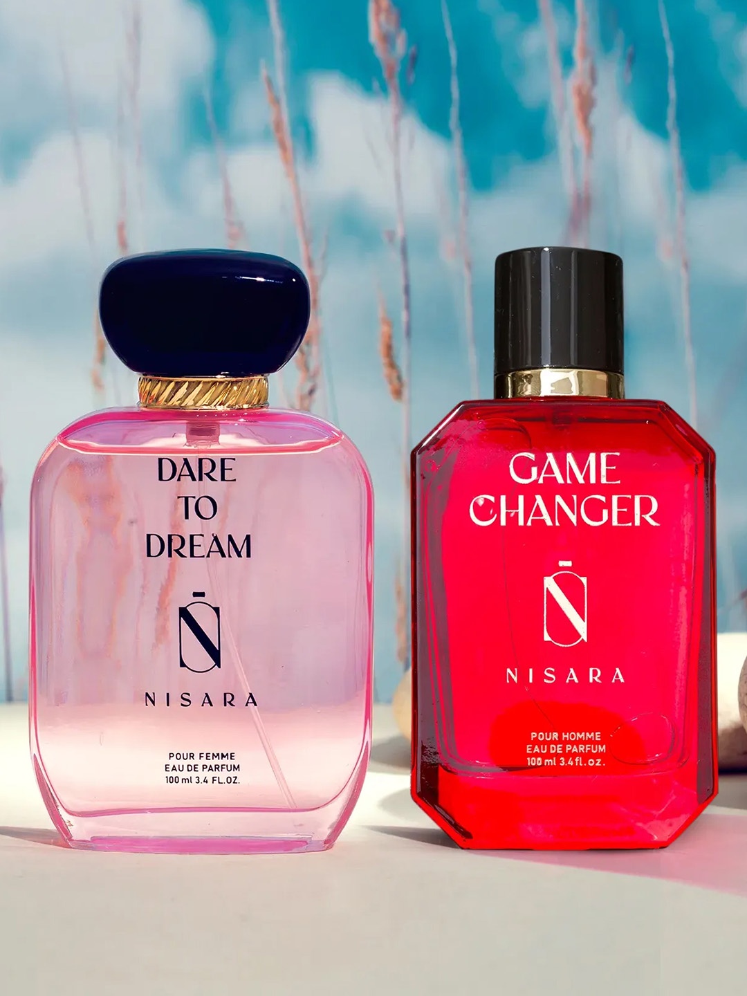 

NISARA Dare To Dream & Game Changer 2-Pcs Long Lasting Eau De Parfum - 100ml Each, Na