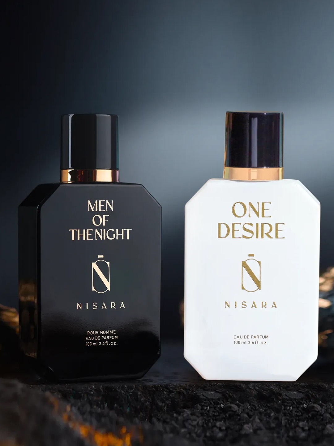 

NISARA Set Of 2 Men Of The Night & One Desire Eau De Parfum - 100ml Each, White