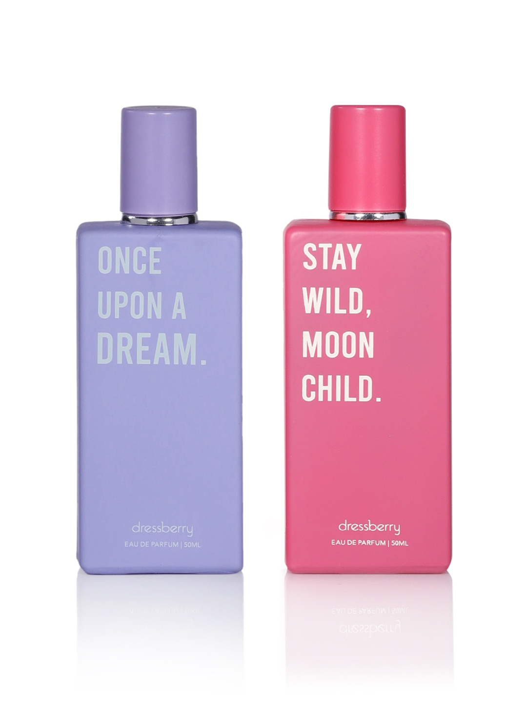 

DressBerry Women 2Pcs Eau De Parfum - Once Upon A Dream & Stay Wild Moon Child - 50ml Each, Lavender