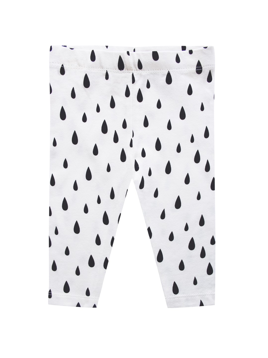 

milou Infants Girls Printed Pure Cotton Leggings, White