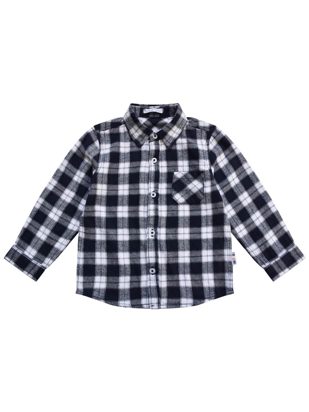 

milou Boys Buffalo Checks Checked Cotton Casual Shirt, Black